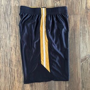 Unbranded Reversible Mens Dazzle Basketball Shorts No Size Tag Blue Gold White